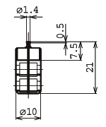 Contact points for horizontal stands