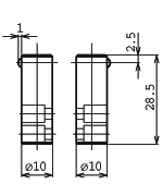 Contact points for horizontal stands